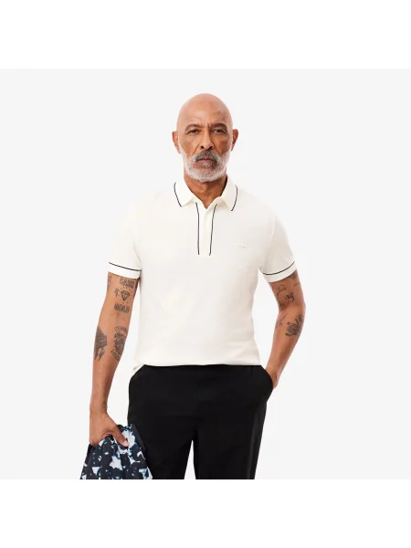 Поло Lacoste белое
