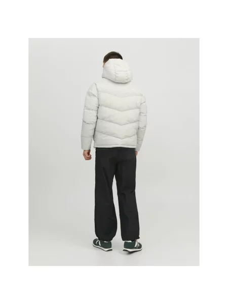 Kurtka puchowa Jack & Jones z kapturem biała