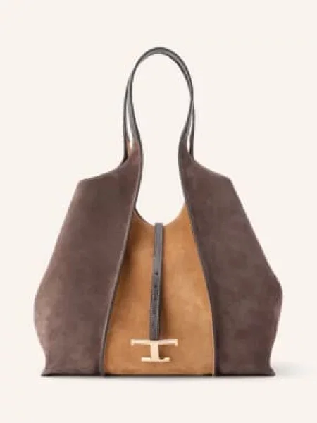 Tod's Shopperka T Timeless Z Torebką Typu Pouch braun