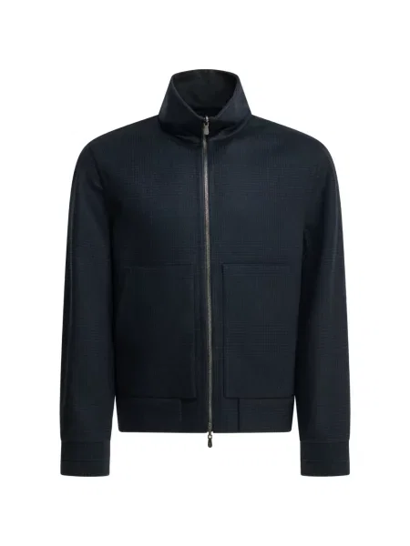 Reversibil geacă bomber Brunello Cucinelli albastru