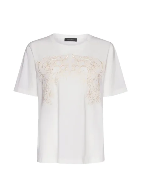 Tricou Elena Mirò cu model floral alb