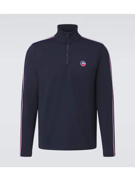 Pulover Fusalp de jumătate de fermoar albastru