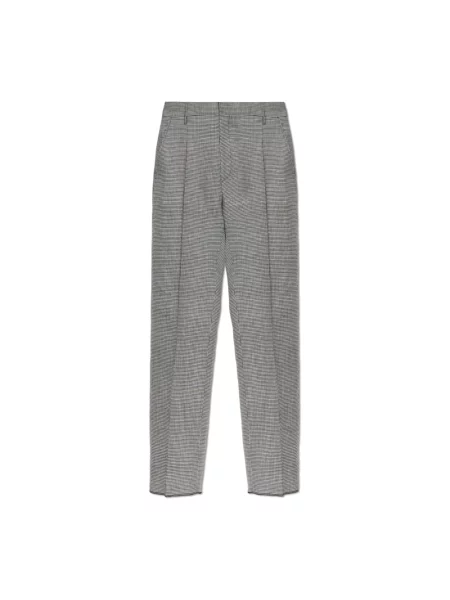 Spodnie Dsquared2 wełniane w kratę czarne