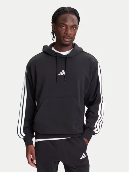 Bluza polarowa ADIDAS M 3S FT HD Czarny biała