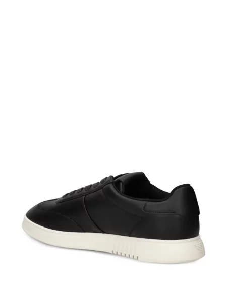 Kožne tenisice Emporio Armani s autogramom crna