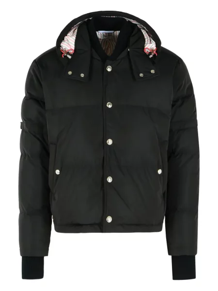 Geacă Thom Browne cu glugă negru