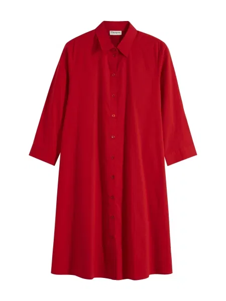 Bonprix Rochie tip bluză rodie roșu