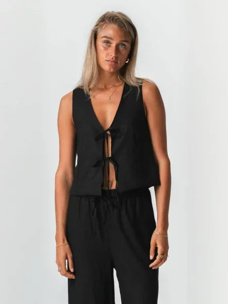 TEESHOPPEN Vestă Hoer negru