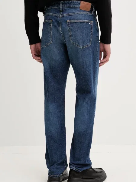Tommy Jeans jeansy slim straight granatowe