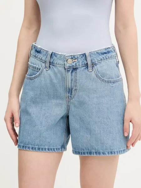 Kratke hlače iz jeansa Hollister Co. modra