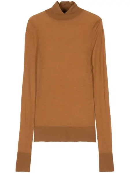 Pulover Aeron din cașmir maro