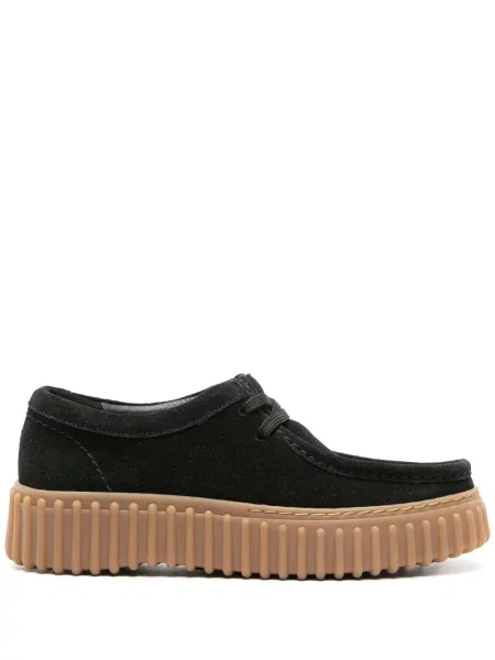 Pantofi loafer Clarks din piele de căprioară negru