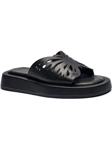 Marc Cain De piele șlapi negru