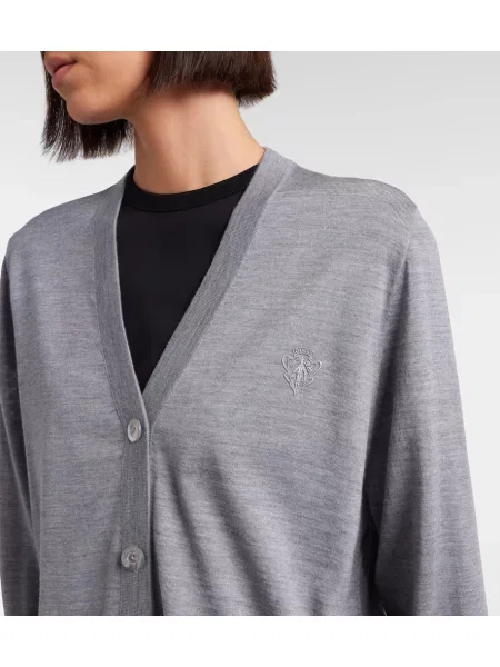 Cardigan Gucci de lână gri