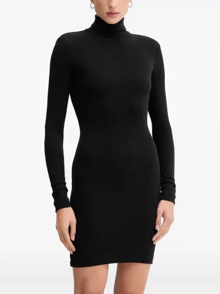 Rochie mini La Mania tricotate negru