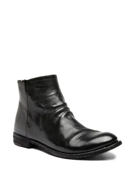 Cizme scurte Officine Creative din piele negru