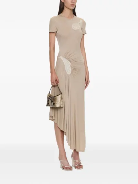 Rochie Christopher Esber cu model paisley asimetrică din dantelă