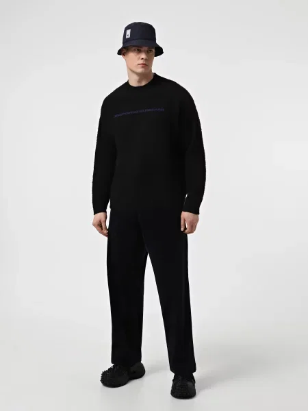 Повседневные устойчивый брюки Emporio Armani синие