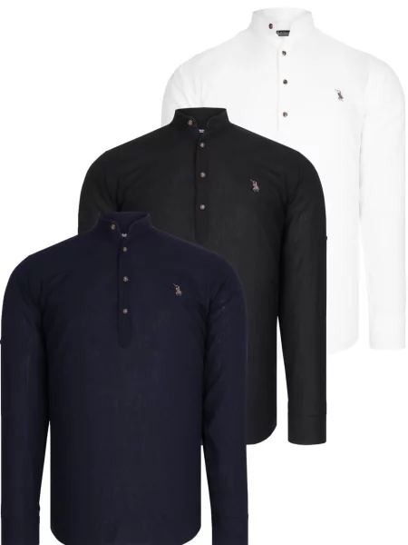 Z ovratnikom srajca Dewberry bela