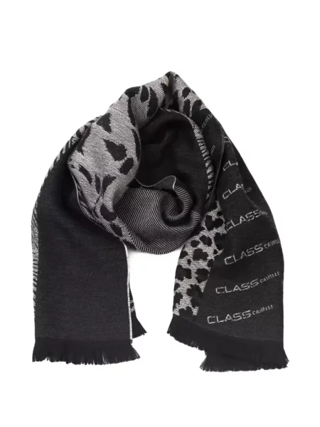 Fular Cavalli Class cu imagine negru