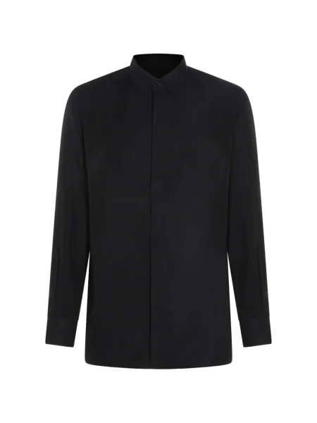 Cămașă Tom Ford din țesătură twill lungă negru