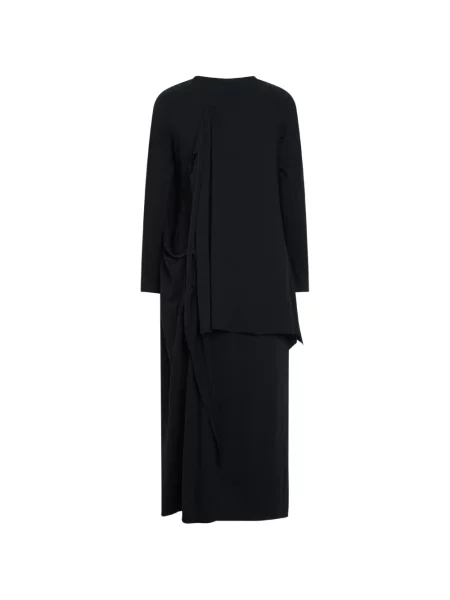 Rochie maxi Yohji Yamamoto drapată negru