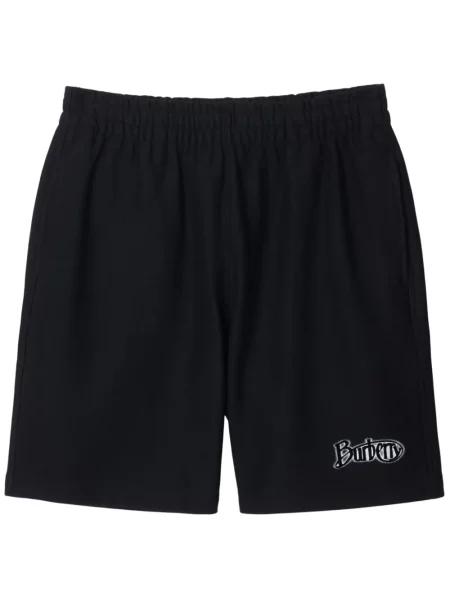 Pantaloni scurți Burberry cu autograf negru