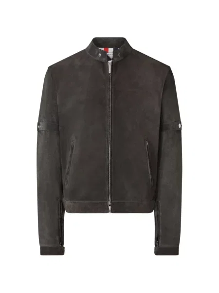 Geanta de piele Thom Browne gri