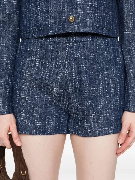 Pantaloni scurți Frame din tweed albastru