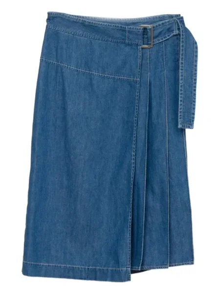 Fustă midi 3.1 Phillip Lim până la genunchi albastru