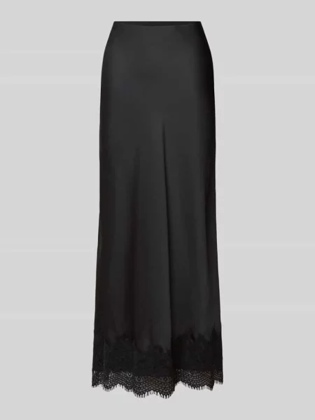 Długa spódnica z obszyciem koronką model ‘ELLETTE’ Vila czarna