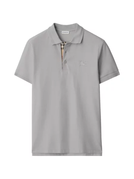 Tricou polo Burberry gri