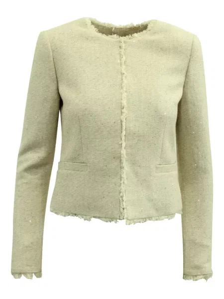 Geacă Alice + Olivia din tweed alb