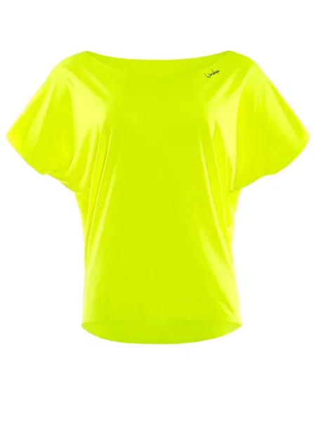 Winshape Tricou funcțional galben neon negru