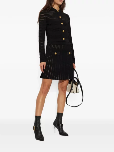 Cardigan Balmain cu dungi negru