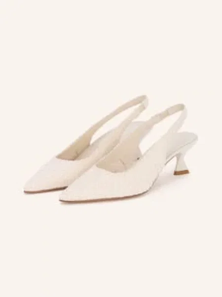 Pons Quintana Czółenka Z Odkrytą Piętą beige beżowa
