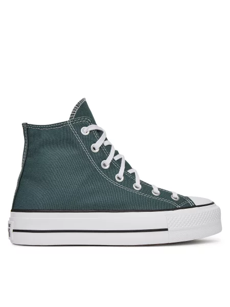 Sportbačiai Converse Chuck Taylor All Star su platforma žalia