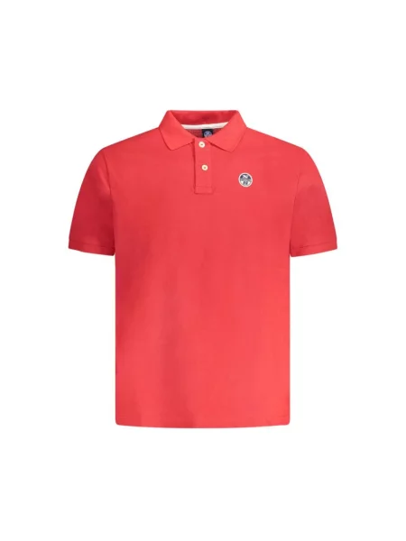 Koszulka polo North Sails z krótkim rękawem czerwona