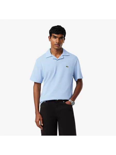Классическое поло Lacoste голубое