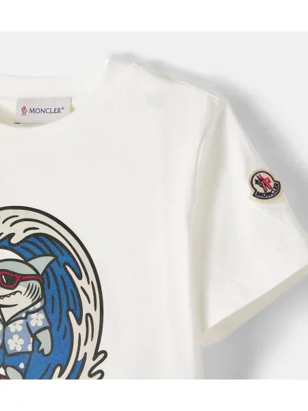 Gyerek póló Moncler Enfant fehér