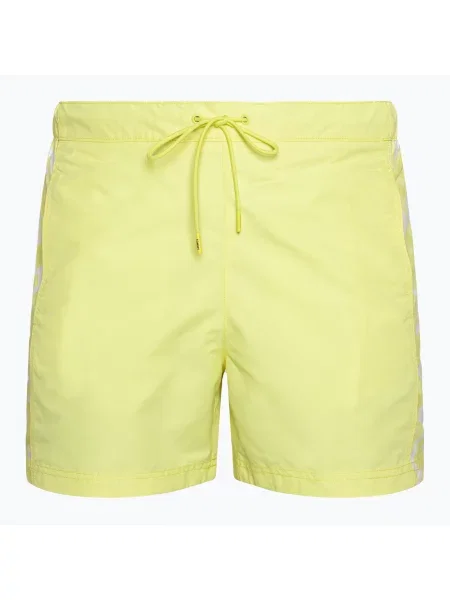 Plavecké šortky Tommy Hilfiger SF Medium Drawstring Print reactive monogram yellow tulip žluté
