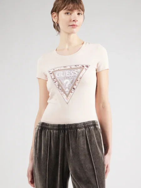 Tricou Guess scurt alb