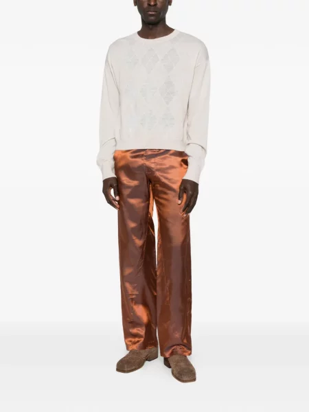 Pantaloni Bianca Saunders maro