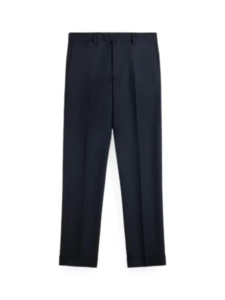 Pantaloni Fay de lână albastru