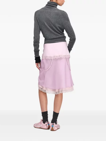 Fustă Marc Jacobs din satin roz