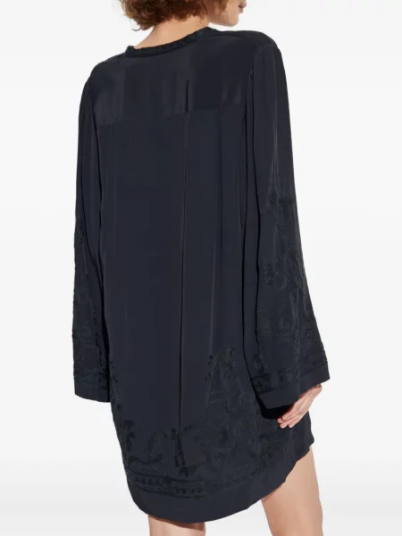 Rochie mini Marant Etoile cu broderie cu model paisley de costum negru