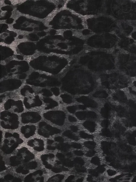 Fular Just Cavalli cu imagine cu model leopard negru