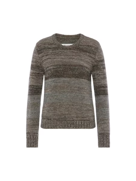 Sweter Maison Margiela wełniany brązowy