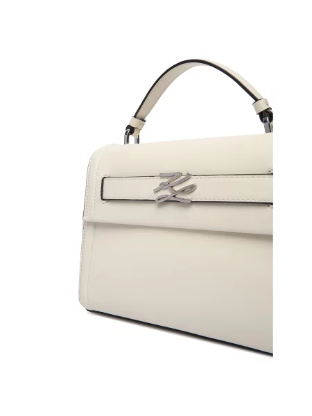 Karl Lagerfeld Τσάντα χειρός Autograph offwhite λευκό