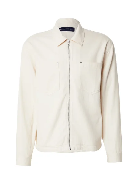 Abercrombie & Fitch Cămașă lână alb